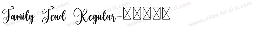 Family Feud Regular字体转换